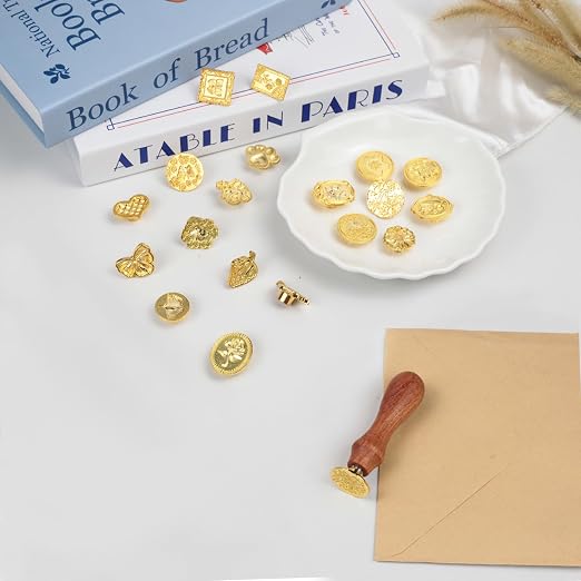 Vintage Wax Seal Stamp Set – 20-Piece Classic Seal Heads - Image 7