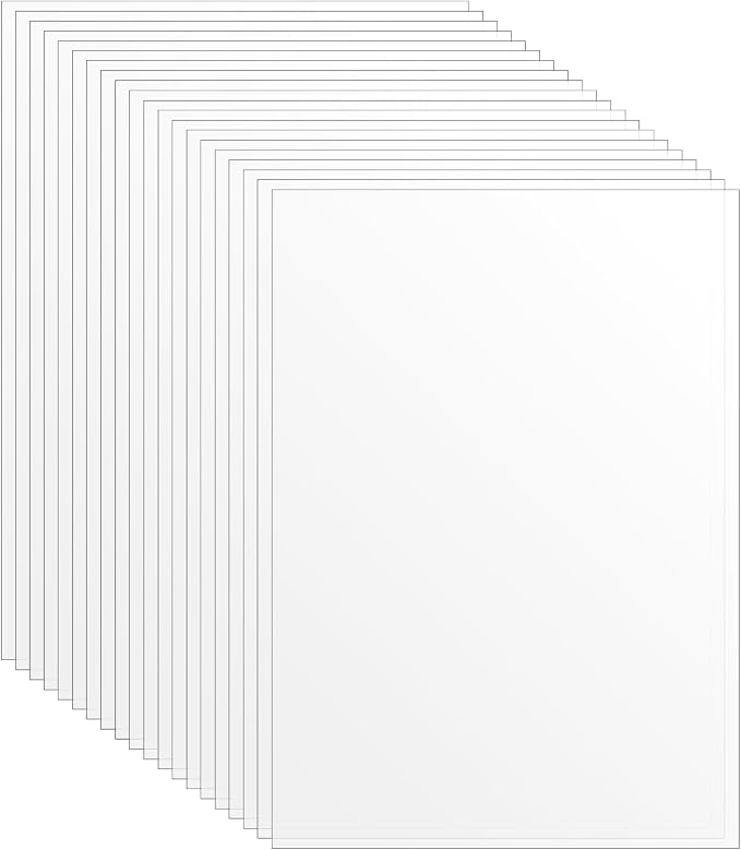 20 Pcs Acetate Sheets, A5 Heat Resistant Clear Acetate Sheets by Unknown
