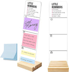 Monitor Memo Board with Removable Wooden Base Acrylic Portable Sticky Note by HTBIG