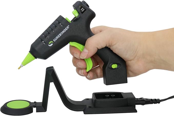 Cordless/Corded Glue Gun with 100 Mini Hot Glue Sticks - Image 2
