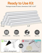 Full Size Hot Glue Gun with 10 Glue Sticks | 80W High-Power Fast Heating - Image 4