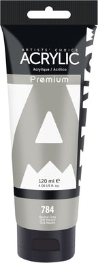 AUREUO Natural Grey Acrylic Paint, 4 Fl Oz / 120ml Single Tube, Rich Pigment by AUREUO