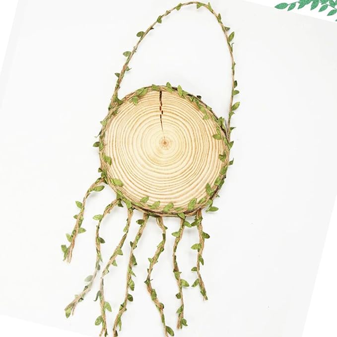 33 feet Natural Twine White Leaf Jute 3ply 2MM Rope Hemp Burlap Ribbon String - Image 3