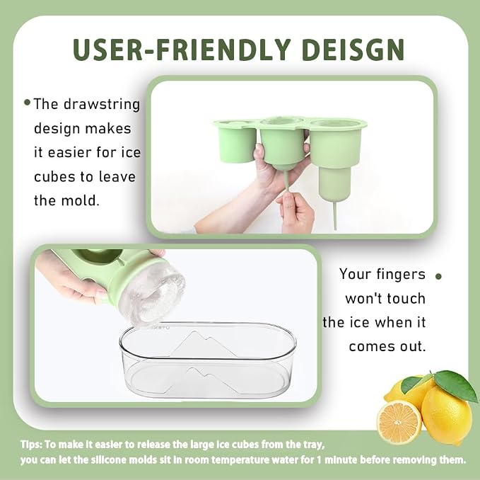Silicone Ice Mold for Stanley Cup 30 40oz, Tumbler Ice Maker | Easy Fill and - Image 3