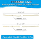 PATIKIL 50 Pcs / 2 Size Wood Log Sticks, 0.2-0.5inch in Diameter Natural - Image 2