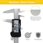 Adoric Digital Caliper, Electronic Digital Caliper Stainless Steel Body - Image 5