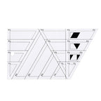 1 Pc Transparent Quilting Template Ruler Trapezoid Shape Templates Craft Ruler by Unknown