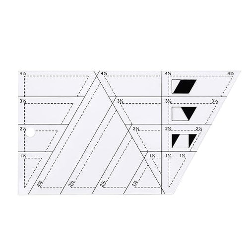 1 Pc Transparent Quilting Template Ruler Trapezoid Shape Templates Craft Ruler by Unknown