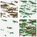 FINGERINSPIRE 3 Pcs Layered Brushstroke Camouflage Stencil 11.8x11.8inch by FINGERINSPIRE