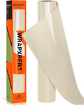 WRAPXPERT Cream HTV Vinyl Rolls Beige Heat Transfer Vinyl 12''x5ft Iron on Vinyl by WRAPXPERT