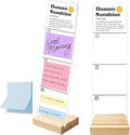 Monitor Memo Board with Removable Wooden Base Acrylic Portable Sticky Note by HTBIG