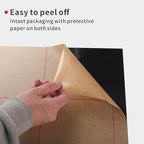 Black Acrylic Sheets, 4 Pack 12" x 12" x 1/8" Thick Black Opaque Glossy Acrylic - Image 3