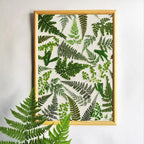 55 Pcs Green Leaves Ferns Dried Pressed Flowers - Image 4