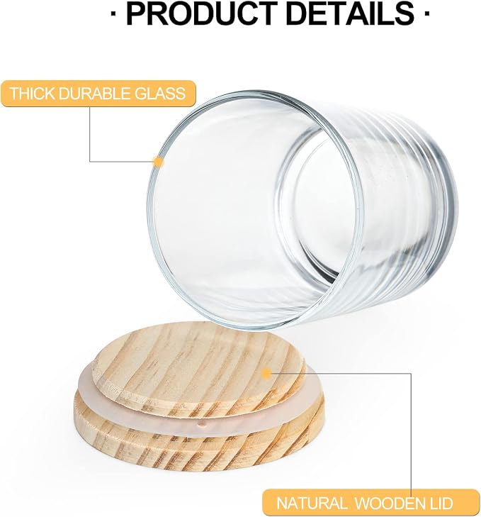 SHOWIN Thick Candle Jars for Making Candles 16 Pcs, 7 OZ Empty Jars - Image 7