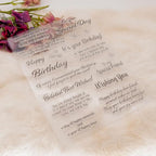 Special Day Blessing Words Clear Stamps Silicone Stamp Cards - Image 4