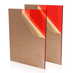 Red Acrylic Sheets 8 * 12 inch 1/8" Thick Red Transparent Cast Acrylic by ToolinHand