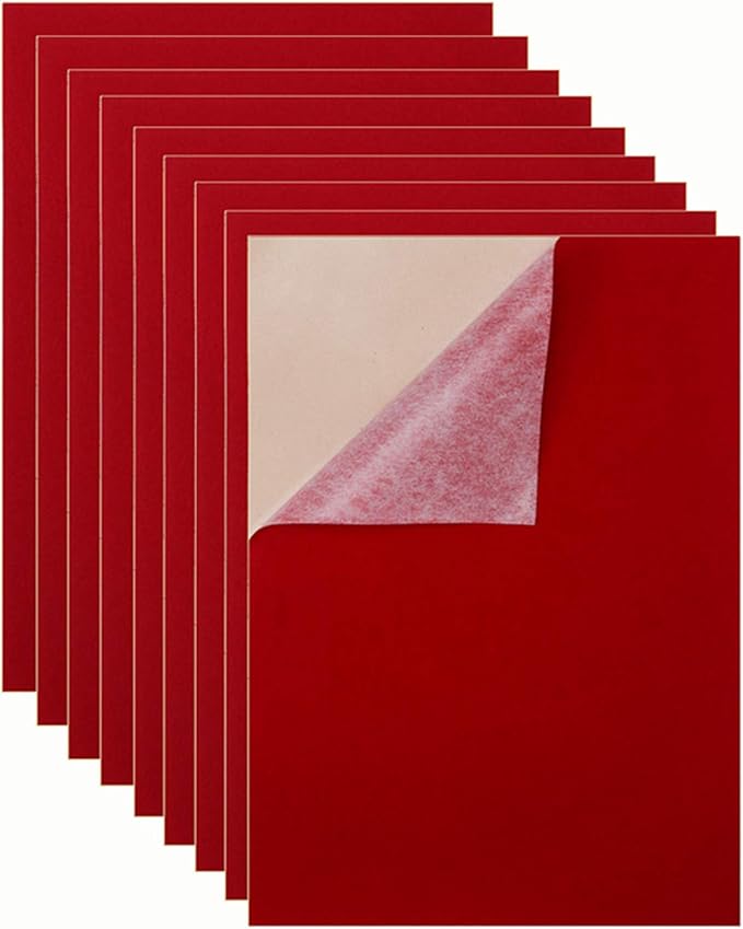 Mesheshe 10PCS Self Adhesive Felt, DIY Self Adhesive Fabric by Mesheshe
