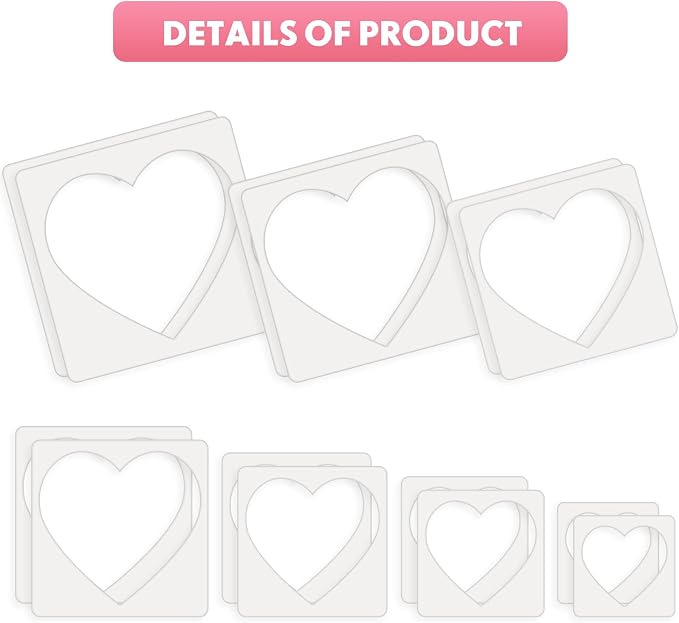 Teling 14 Pieces Large Stencil for Painting on Wood Plastic 5 Point Template - Image 3