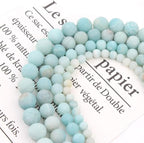 8mm Matte Light Amazonite Bead, 15-Inch Matte Round Loose Stone Beads - Image 5