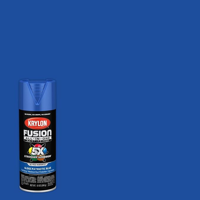 Krylon Fusion All-In-One Gloss Spray Paint & Primer, Patriotic Blue - Image 2