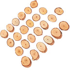 Rustic Unfinished Wooden Ornament Craft Kit 25 Piece DIY Blank Set - Image 4