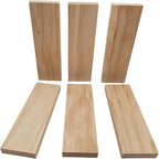 6PCS Rectangle Wood Boards Unfinished Wood Blocks - Image 5