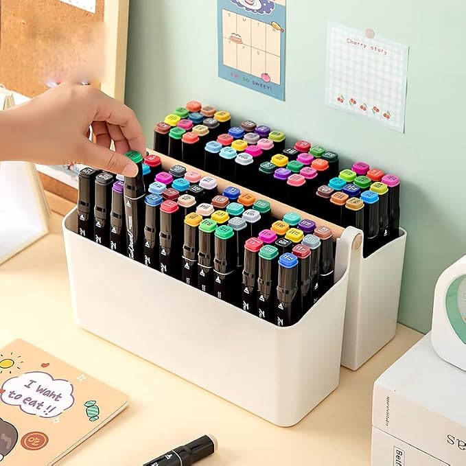 Art Caddy Organizer with Handle, Marker Organizer, Art Supply Storage Organizer - Image 4