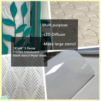 BANLTRE 18"x48" 5 Pieces Frosted Blank Stencil Translucent Acetate Mylar - Image 4