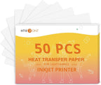 HTVRONT Heat Transfer Paper for Light T Shirts -50 Sheets 8.5x11" Iron on by HTVRONT