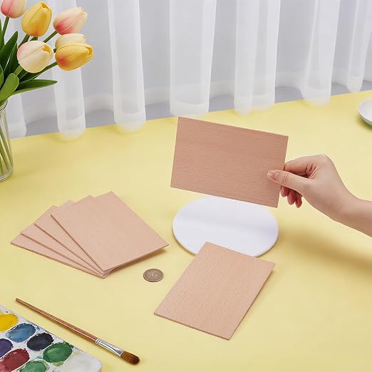 OLYCRAFT 6Pcs 6x4.1 Inch Balsa Wood Sheets 2.5mm Thickness Unfinished Beech - Image 3