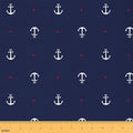 Anchor Fabric by The Yard, Ocean Adventure Soft Flannel Polyester No Stretch by CastleFairy