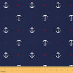 Anchor Fabric by The Yard, Ocean Adventure Soft Flannel Polyester No Stretch by CastleFairy