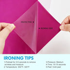 Neon Purple HTV Iron on Vinyl 12Inch by 12ft Roll HTV Heat Transfer Vinyl - Image 3