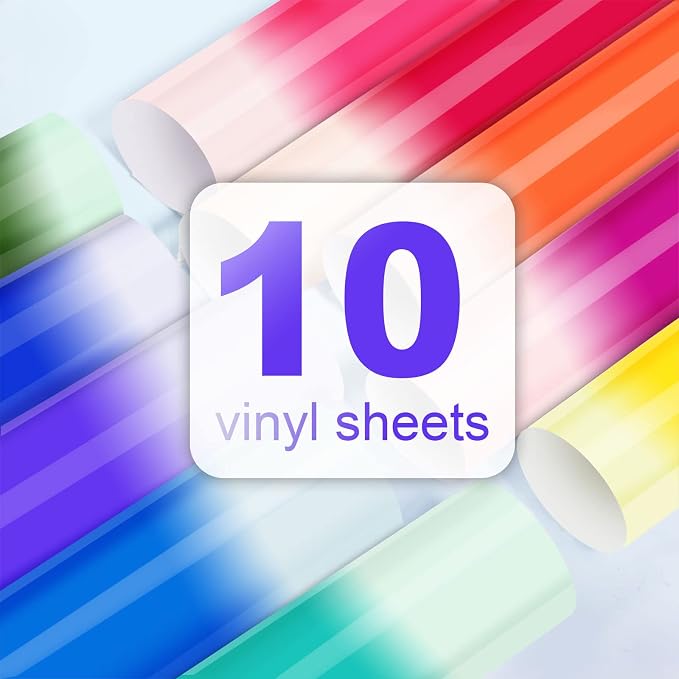TECKWRAP Color Changing Vinyl Permanent Adhesive Vinyl 10 Colors/Pack Cold - Image 2