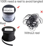 100ft - 1 inch PET Expandable Braided Sleeving – Black – Alex Tech Braided - Image 6