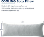 MIULEE Body Pillow for Adults Long Body Pillow for Side Sleeper Memory Foam - Image 8