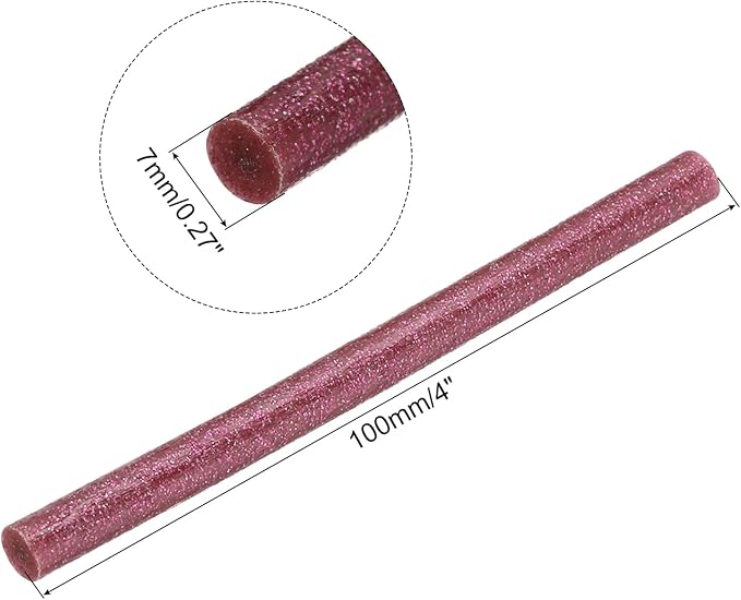uxcell 20pcs Hot Glue Sticks for Glue Gun 7mm/0.28-inch x 4-inch Mini Hot Melt - Image 2