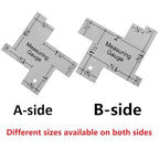 2 Pieces 2 Inch Mini Sewing Measuring Gauge Aluminium Quilting Templates Sewing - Image 3
