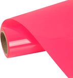 FUNKAKA Neon Pink Heat Transfer Vinyl HTV Rolls by FUNKAKA