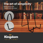 KINGDOM SOLUTIONS 8" 2-Pack Metal Stands Black – Book Stand – Sturdy Plate - Image 6