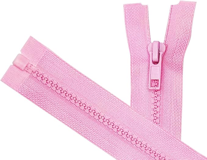 ANPURZII 2PCS #5 28 Inch Pink Separating Jacket Zippers by Unknown