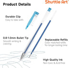 Shuttle Art 360 Pack Gel Pens Set, 180 Colors Gel Pen Set Plus 180 Color - Image 4