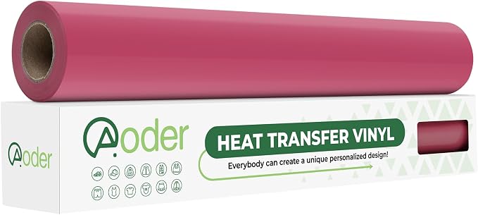 Aoder Fuchsia Red Heat Transfer Vinyl by AoderDTFTransferFilm