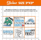 MAIANEY Surgical Tech Sticker Pack – Funny Medical Scrub Stickers - Image 4