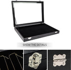 Wudygirl Jewelry Organizer Velvet Jewelry Tray Showcase Display Case Storage - Image 4