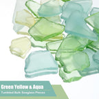 Jetec 11 oz Sea Glass for Crafts Pieces Decor Flat Frosted Sea Glass Vase - Image 2