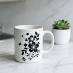 TIAMECH A4 Reusable Vintage Wildflower Branch Stencil - Image 4