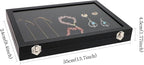 Wudygirl Jewelry Organizer Velvet Jewelry Tray Showcase Display Case Storage - Image 6