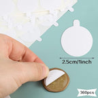360Pcs Double Sided Adhesive Wax Seal Stickers | Removable, 1in Round Sticky - Image 2