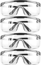 Safety GlassesClear Anti-Fog Goggles Over-Spec Glasses Protective Eye Wear by Unknown